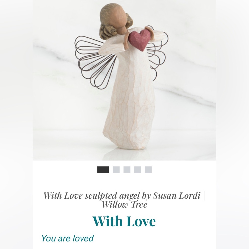 Willow Tree With Love Angel Figurine with Heart ❤️ (with love 💕)